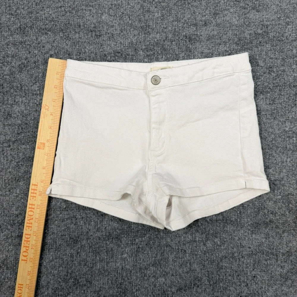 Blue Asphalt Womens Shorts Size 3 Low Rise White‎ Denim Stretch Y2K Preppy 2000s